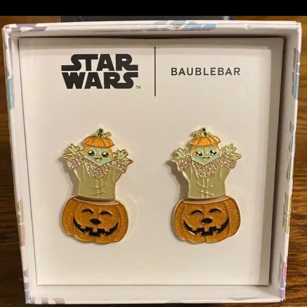 BaubleBar Star Wars Pumpkin Earrings